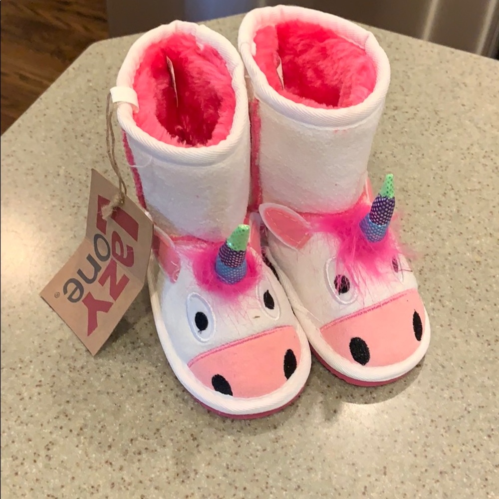 Toddler boots, never worn, unicorns!